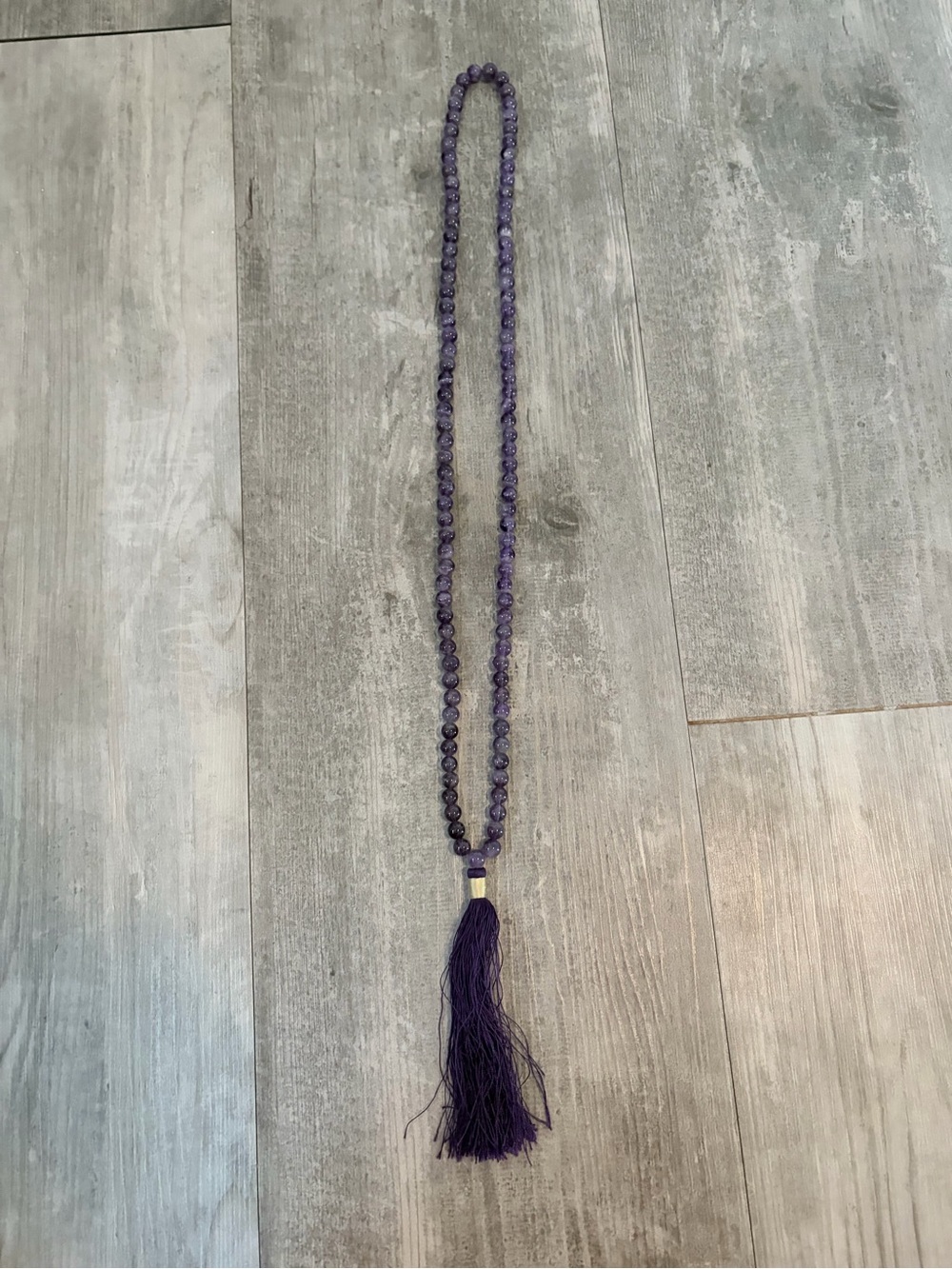 genuine amethyst mala - Picture 1 of 3